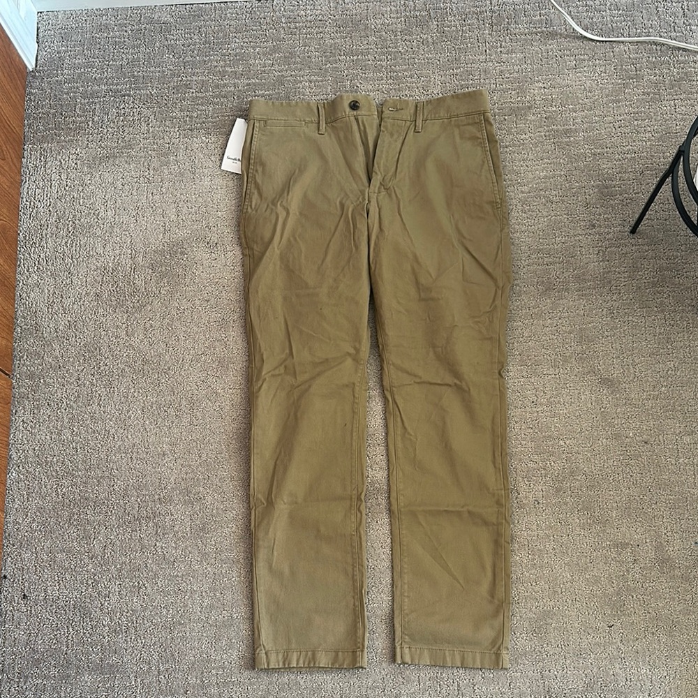 Men's Slim Chino Khaki Pants